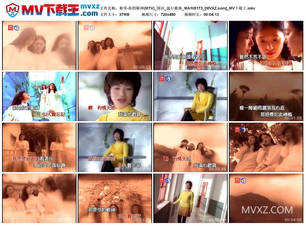 蔡琴-你的眼神(MTV)_国语_流行歌曲_MA105173